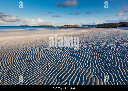 Eine Ansicht des Traigh Cille-Bharra auf Barra. Stockfoto