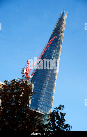 Southwark Cathedral und der Shard, an den Ufern der Themse, London, UK Stockfoto