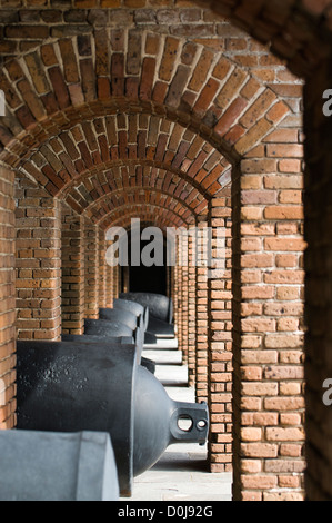 Bürgerkrieg-Ära Kanone in Fort Zachary Taylor State Park, The Florida Keys, Key West, Florida Stockfoto