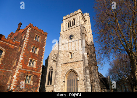 Außenseite des Lambeth Palast in London. Stockfoto