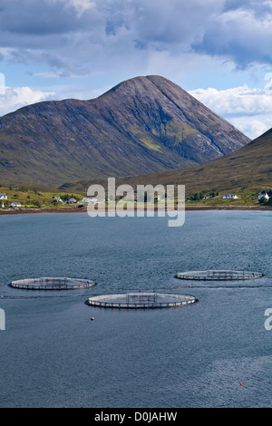 Ein Blick über Loch Ainort auf der Isle Of Skye. Stockfoto