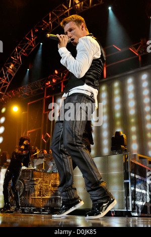 Nick Carter von den Backstreet Boys auf der Bühne an der Molson Canadian Amphitheater Toronto, Canada Stockfoto