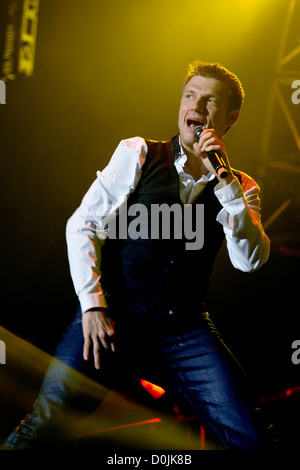 Nick Carter von den Backstreet Boys auf der Bühne an der Molson Canadian Amphitheater Toronto, Kanada - 14.08.10 Stockfoto