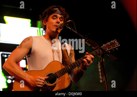 John Mayer tritt an der ersten Midwest Bank Amphitheater Chicago, Illinois - 14.08.10 Stockfoto