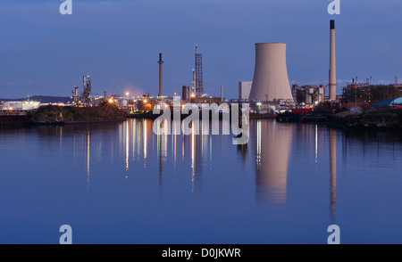 Stanlow Öl-Raffinerie Ellesmere Port Cheshire Stockfoto