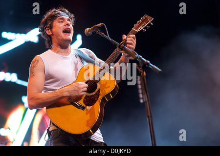 John Mayer tritt an der ersten Midwest Bank Amphitheater Chicago, Illinois - 14.08.10 Stockfoto