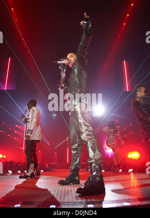 Tabu der Black Eyed Peas führen live im Konzert in der Allstate Arena Rosemont, Illiis-13.08.10 Stockfoto