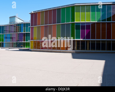 Das Museo de Arte Contemporaneo de Castilla y Leon, bekannt als die MUSAC ist ein Museum für zeitgenössische Kunst in der Stadt von Leon, Spanien Stockfoto