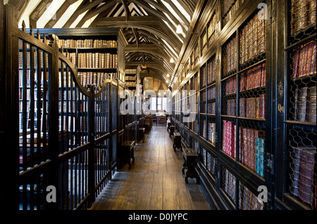 Eine Innenansicht Chethams Library in Manchester. Stockfoto