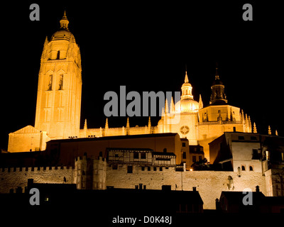 Kathedrale von Segovia ist eine römische katholische religiöse Kirche in Segovia, Spanien Stockfoto