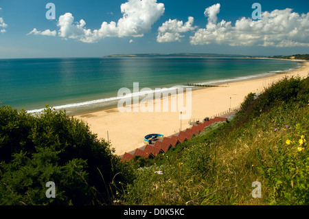 Ein Blick auf einen Strand von Bournemouth. Stockfoto