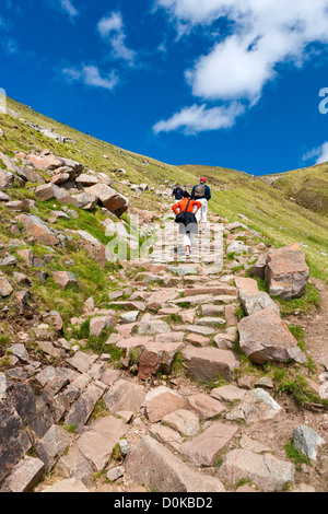 Der Wanderweg bis zum Ben Nevis ist mit 1344 Metern der höchste Gipfel in Schottland. Stockfoto