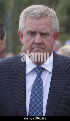 Colin Montgomerie den Ryder Cup im Celtic Mar ResortPractice Tag Newport Wales statt Stockfoto