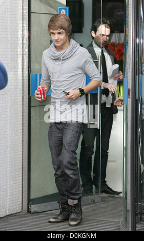 X Factor Kandidat Liam Payne von One Direction in den ITV Studios London, England - 07.10.10 Stockfoto