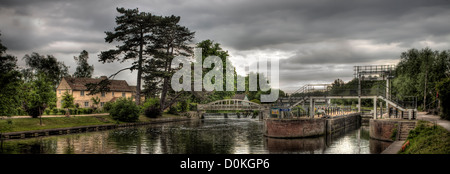 Der Köder beißen Sperre für den Fluss Cam. Stockfoto