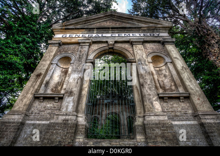 Die zerstörten Leverington Straße Friedhof Kapelle von Wisbech. Stockfoto