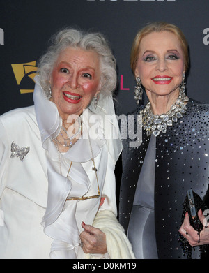 Ann Rutherford und Anne Jeffreys Los Angeles Philharmonic 2010/2011 Saison Opening Night Gala statt, in der Walt Disney Concert Hall Stockfoto