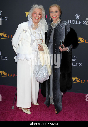 Ann Rutherford und Anne Jeffreys Los Angeles Philharmonic 2010/2011 Saison Opening Night Gala statt, in der Walt Disney Concert Hall Stockfoto