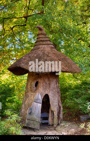 Tulip Tree House in den verwunschenen Wäldern von Winterthur Gärten, Delaware, USA Stockfoto