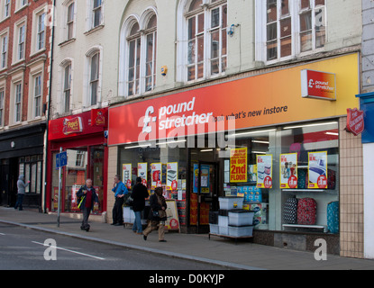 Bahre-Shop, Northampton, UK Pfund Stockfoto