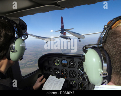 Round-the-World-Flug von Burt Rutan Global Flyer Flugzeugen Stockfoto