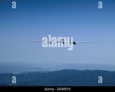 Round-the-World-Flug von Burt Rutan Global Flyer Flugzeugen Stockfoto