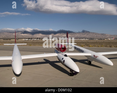 Round-the-World-Flug von Burt Rutan Global Flyer Flugzeugen Stockfoto