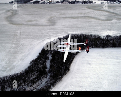 Round-the-World-Flug von Burt Rutan Global Flyer Flugzeugen Stockfoto