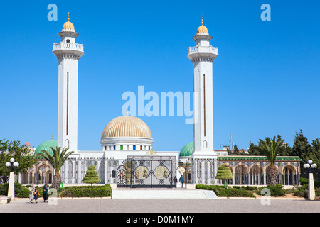 Außenseite des Mausoleums des ersten tunesischen Präsidenten Habib Bourguiba in Monastir, Tunesien, Afrika Stockfoto