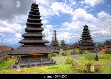 Der Muttertempel Besakih oder Pura Besakih, größte und heiligste hinduistische Tempel auf Bali, Indonesien Stockfoto