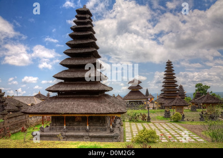 Der Muttertempel Besakih oder Pura Besakih, größte und heiligste hinduistische Tempel auf Bali, Indonesien Stockfoto