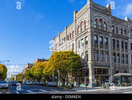 Wasser-Straße (Hauptstraße), Port Townsend, Olympische Halbinsel, Washington, USA Stockfoto