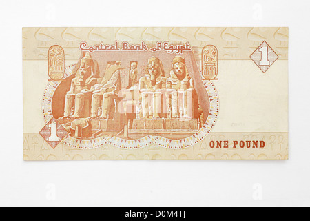 Zentralbank von Ägypten ein-Pfund-Note ägyptische Währung Geld Stockfoto