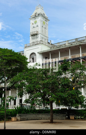 Beit al-Ajaib Palastmuseum (oder House of Wonders) in Stone Town, Sansibar, Tansania, Ostafrika Stockfoto