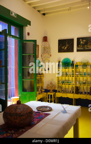 Museo Frida Kahlo, Interieur in Coyoacan in Mexiko-Stadt DF Stockfoto