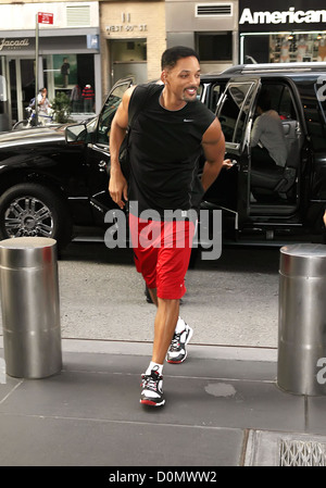 Will Smith kommt in seinem Hotel in Manhattan New York City, USA Stockfoto