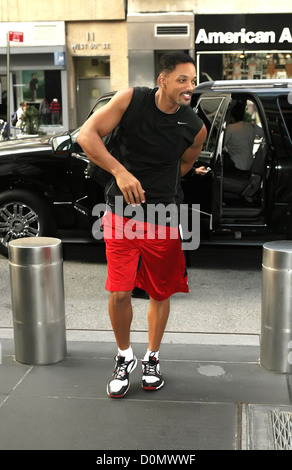 Will Smith kommt in seinem Hotel in Manhattan New York City, USA Stockfoto