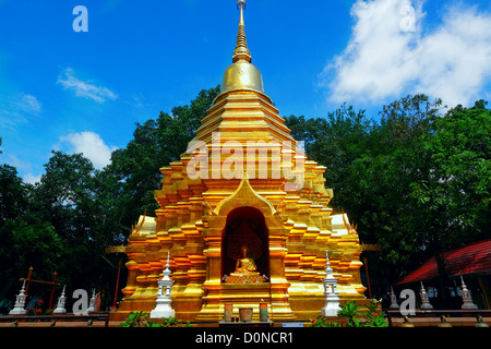 Wat Phra, die Doi Suthep ist ein wichtiges touristisches Ziel von Chiang Mai, Thailand. Stockfoto