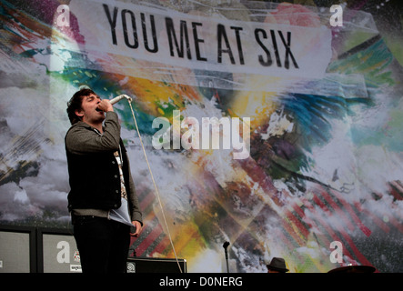 Sie mir sechs Leeds Festival 2010 in Bramhall Park - Tag 2 Leeds, England - 28.08.10 Stockfoto