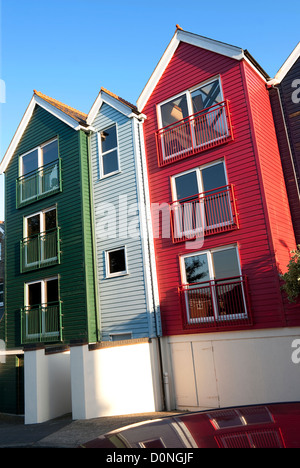 bunte Wohnblock, Broadstairs, Kent, england Stockfoto