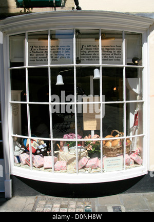 Sally Lunn Haus Bogen fronted Schaufenster Bad Somerset England UK Stockfoto