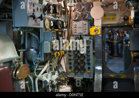 Innen USS Dorsch, Baltimore Stockfoto