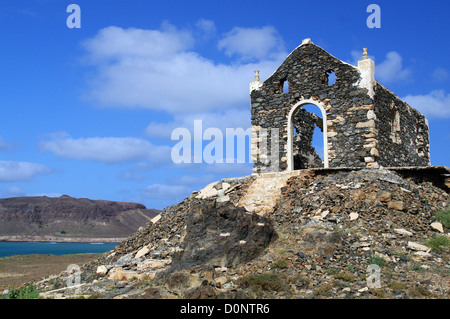 Verlassenen Kapelle in der Nähe von Sal Rei, Boa Vista Stockfoto