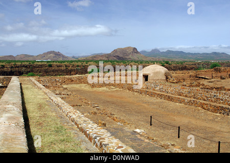 Ruinen des Fort Real de São Filipe in Cidade Velha - Insel Santiago, Kapverden Stockfoto