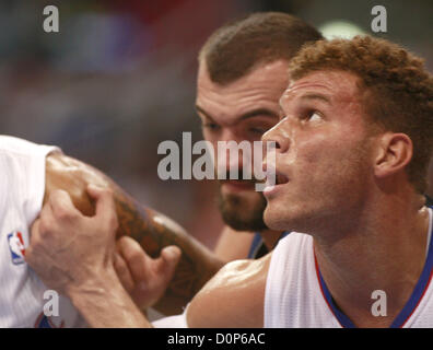 28. November 2012 - Los Angeles, Kalifornien, USA - Blake Griffin von der Los Angeles Clippers in der ersten Hälfte von ihr Spiel gegen die Minnesota Timberwolves im Staples Center in Los Angeles, Kalifornien auf Mittwoch, 28. November 2012. (Kredit-Bild: © Armando Arorizo/Prensa Internacional/ZUMAPRESS.com) Stockfoto