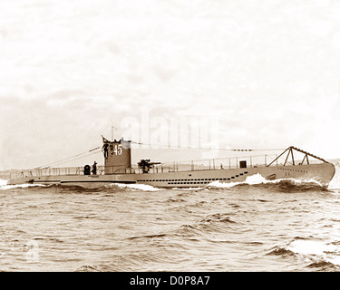 U-Boot-45-Deutsche u-Boot-WW2 Stockfoto