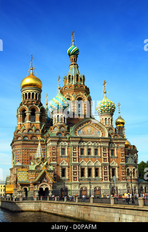 Christus der Erlöser-Kathedrale in St. Petersburg Stockfoto