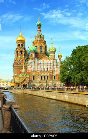 Christus der Erlöser-Kathedrale in St. Petersburg Stockfoto