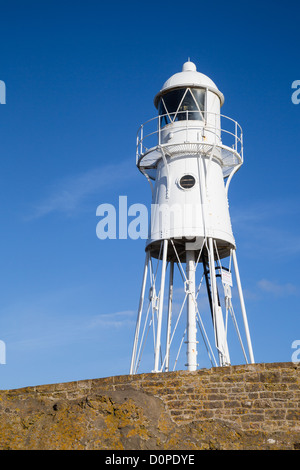 Nore Schwarzpunkt Leuchtturm in der Nähe von Portishead auf die Severn Mündung in Somerset, England Stockfoto