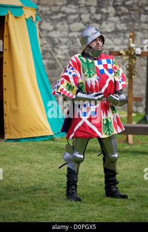 Reenactment im Tower von London, England, UK, Europa Stockfoto